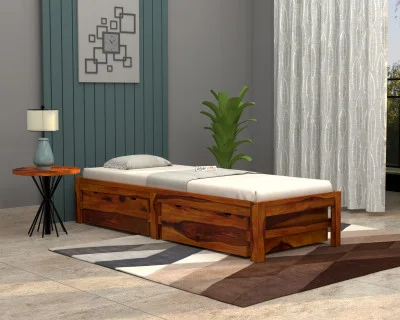 Cleo Single Bed With Drawer Storage 