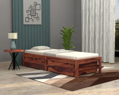 Cleo Single Bed With Drawer Storage 