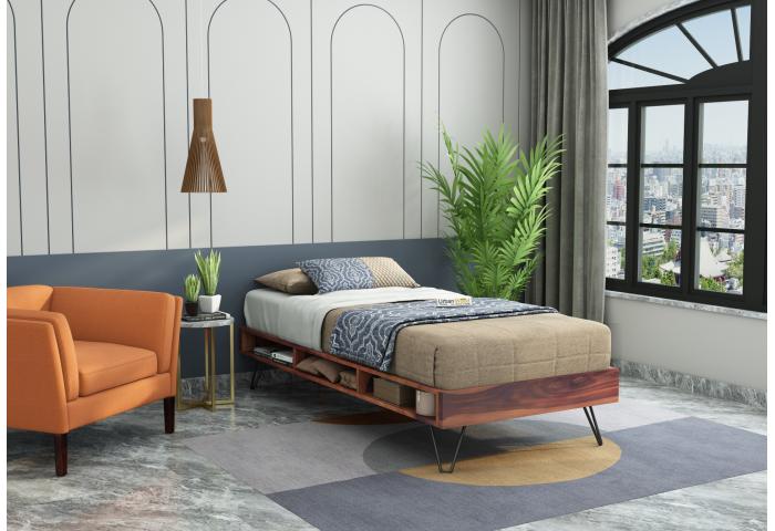 Canvas Platform Single Bed 