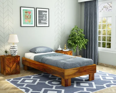 Trace Platform Single Bed 