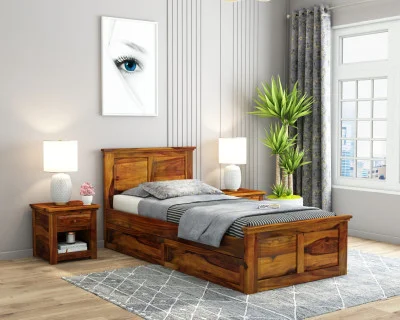 Babson Single Bed With Drawer Storage 