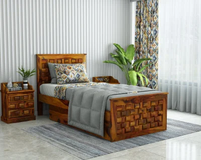 Hover Single Bed with Drawer Storage 
