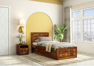 Morgana Single Bed With Drawer Storage 