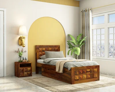 Morgana Single Bed With Drawer Storage 