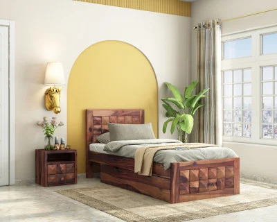 Morgana Single Bed With Drawer Storage 