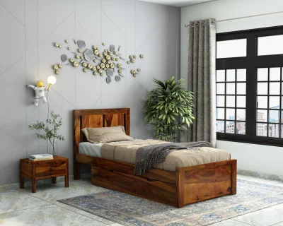 Topaz Single Bed With Drawer Storage 