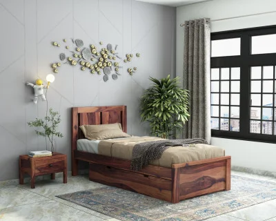 Topaz Single Bed With Drawer Storage 