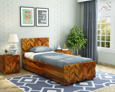 Trace Box Storage Single Bed 