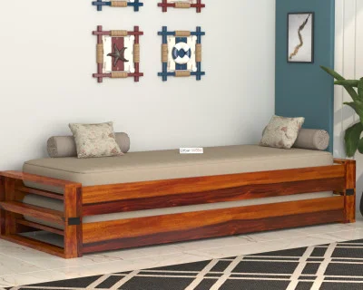 Aper Wooden Sofa Cum Bed 