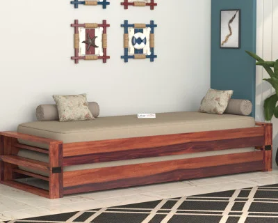 Aper Wooden Sofa Cum Bed 