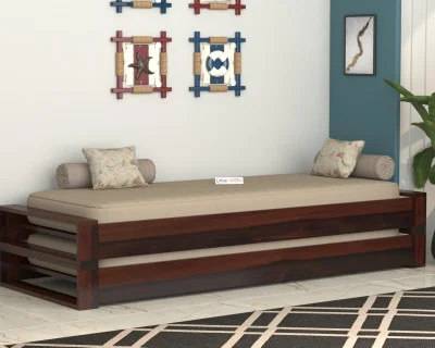 Aper Wooden Sofa Cum Bed 