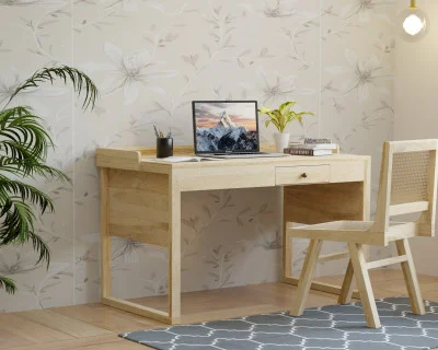 Crispin Wooden Study Table With Chair 