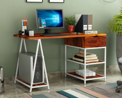 Groupe White Iron Study Tables 