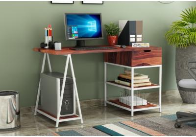 Groupe White Iron Study Tables 