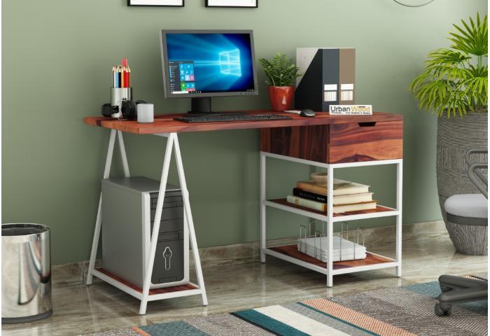 Groupe White Iron Study Tables 