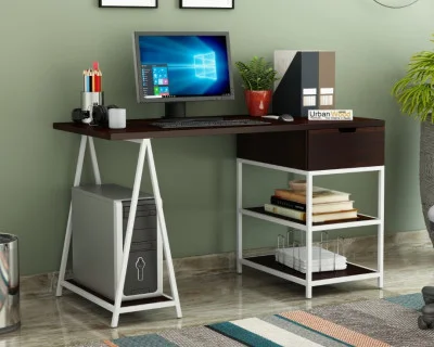 Groupe White Iron Study Tables 
