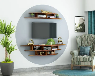 Parow Wooden Wall Mounted TV Unit 