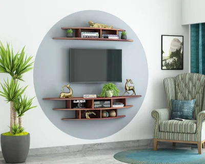 Parow Wooden Wall Mounted TV Unit 