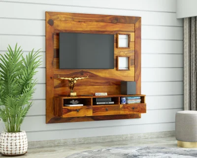 Noman Wooden Wall Mount TV Unit 