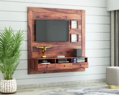 Noman Wooden Wall Mount TV Unit 