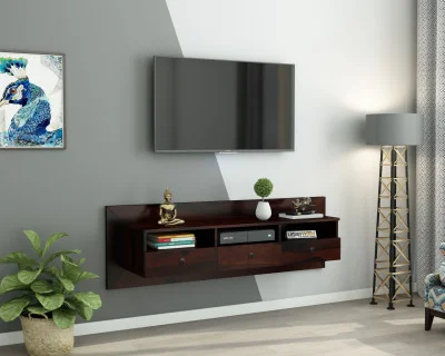 Graham Wooden Wall Mount TV Unit 