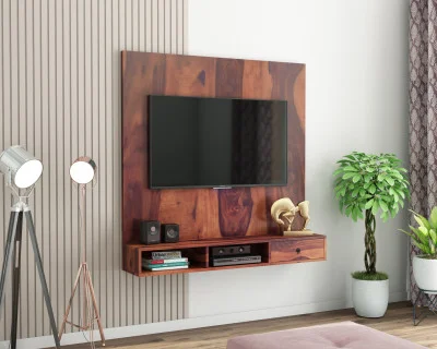 Ource Wooden Wall Mount TV Unit 