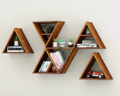 Jave Wooden Wall Shelves 