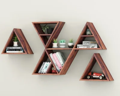 Jave Wooden Wall Shelves 