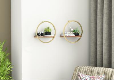 Kaya Wooden Wall Shelves 