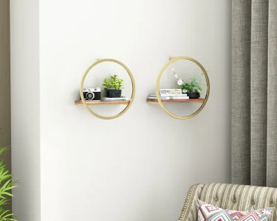 Kaya Wooden Wall Shelves 