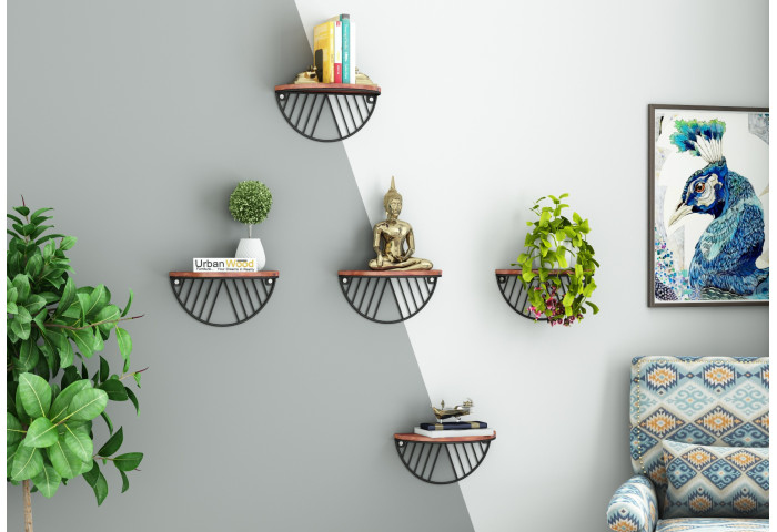 Mia Wooden Wall Shelves 