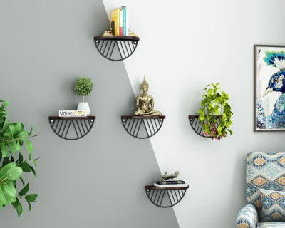 Mia Wooden Wall Shelves 