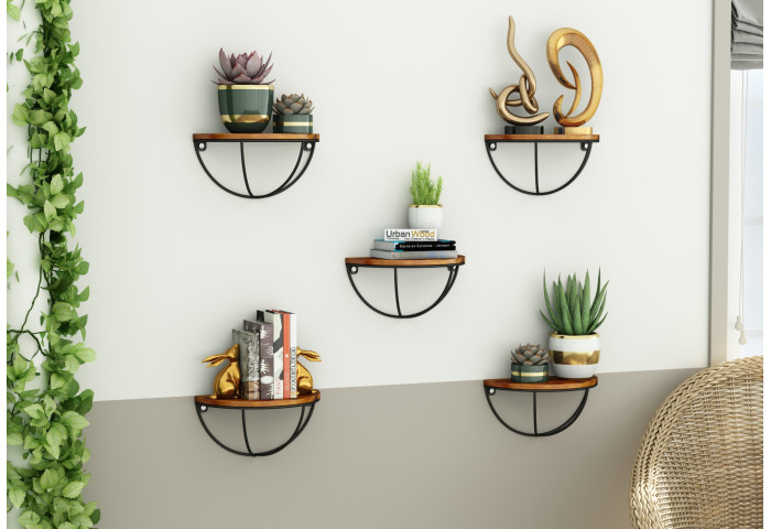 Mika Wooden Wall Shelves 