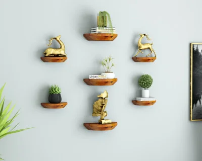 Pori Wooden Wall Shelves 