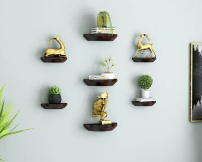 Pori Wooden Wall Shelves 