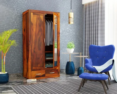 Trimax 2 Door Multi Utility Wardrobe with Mirror 