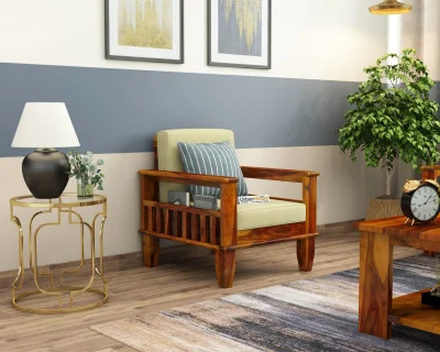 Freshlyn 1 Seater Wooden Sofa 