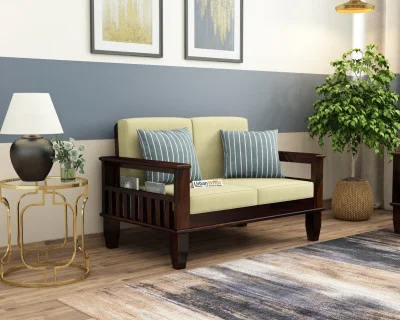 Freshlyn 2 Seater Wooden Sofa 