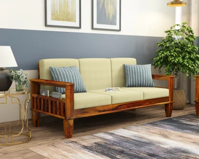 Freshlyn 3 Seater Wooden Sofa 