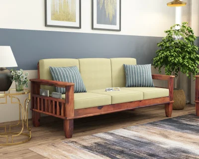 Freshlyn 3 Seater Wooden Sofa 