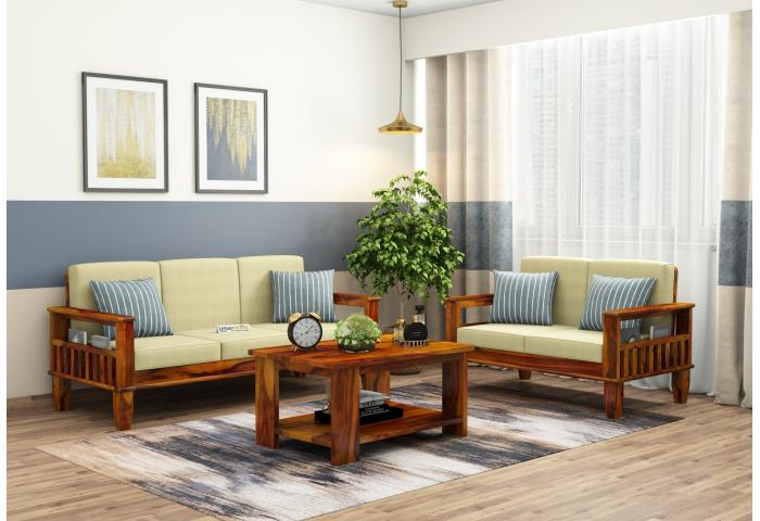 Freshlyn 3+2 Seater Wooden Sofa Set 