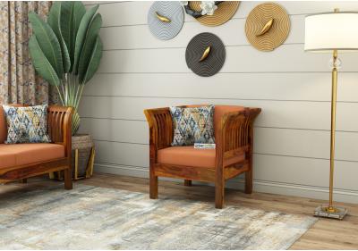 Crispin 1 Seater Wooden Sofa 