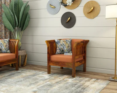 Crispin 1 Seater Wooden Sofa 
