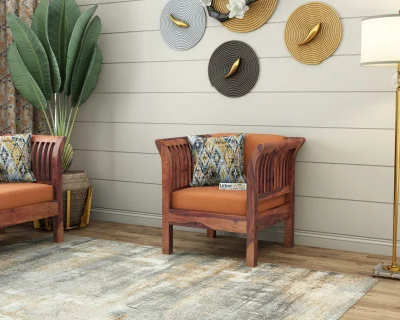 Crispin 1 Seater Wooden Sofa 