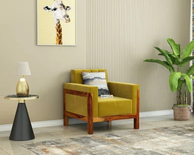 Ethan 1 Seater Wooden Sofa 