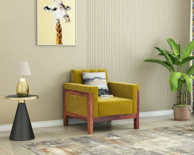 Ethan 1 Seater Wooden Sofa 