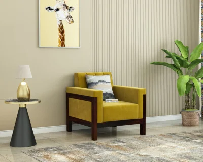 Ethan 1 Seater Wooden Sofa 