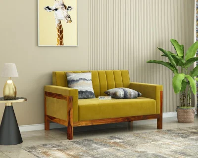Ethan 2 Seater Wooden Sofa 