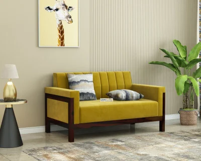 Ethan 2 Seater Wooden Sofa 