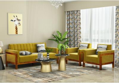 Ethan 3+1+1 Seater Wooden Sofa Set 